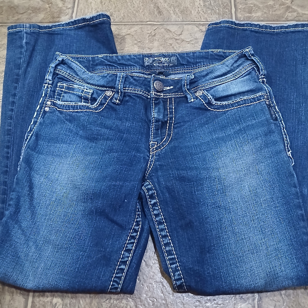 Silver Jeans Suki Bootcut Statement Stitching Sz … - image 4